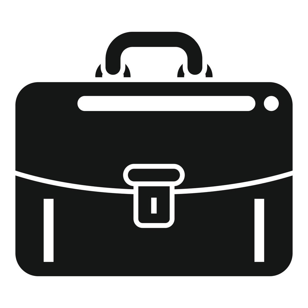 vector simple de icono de maletín de trabajo. bolsa de caso