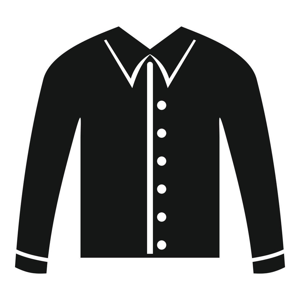 vector simple de icono de camisa nueva. ropa de uniforme