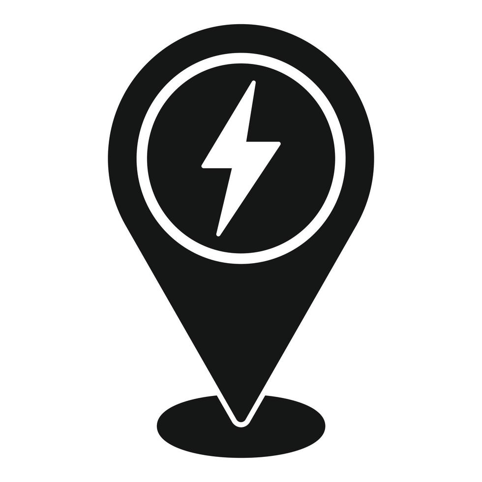 Save energy location icon simple vector. Care smart vector