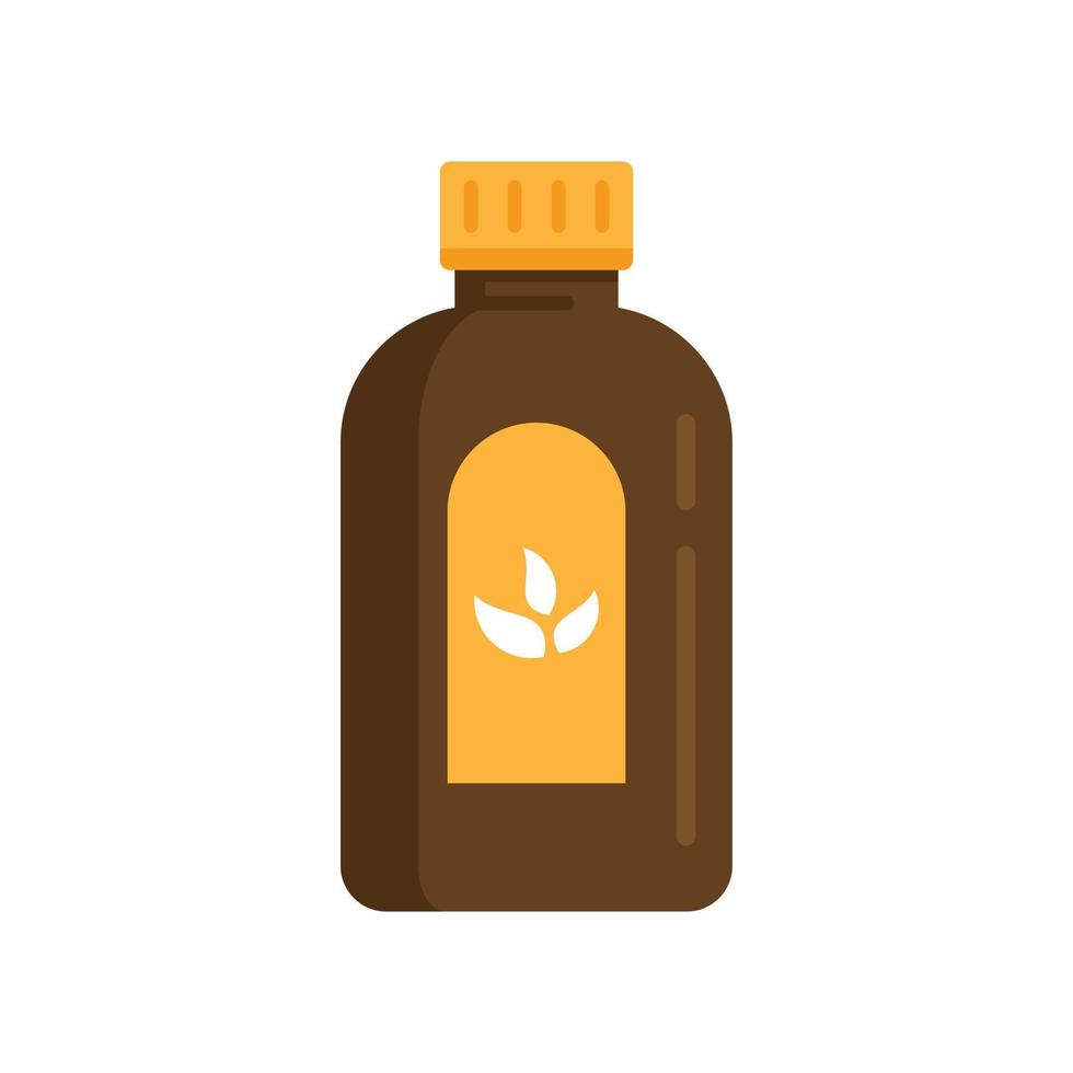 Cough syrup dosage icon flat isolated vector