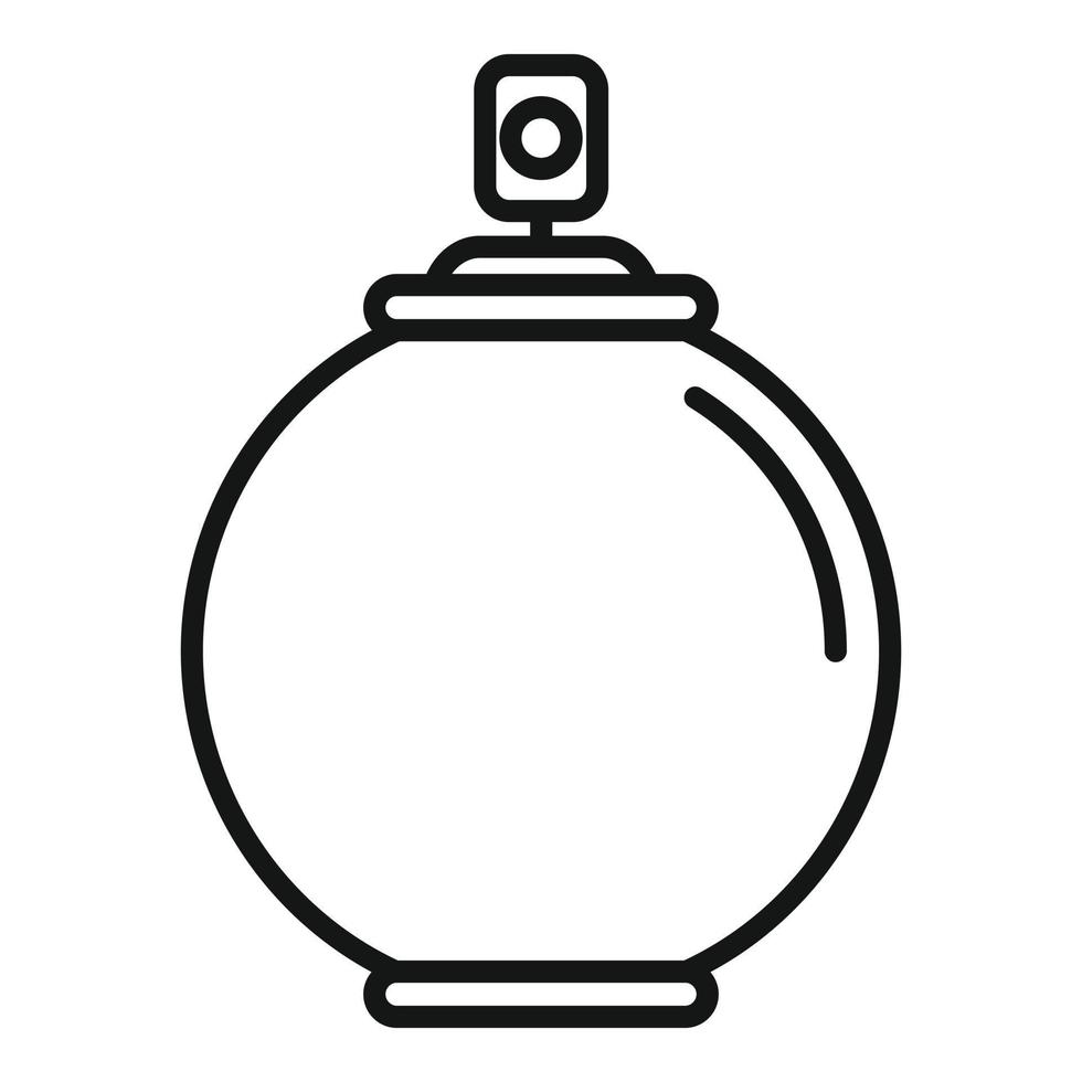 vector de contorno de icono de ambientador. botella de spray