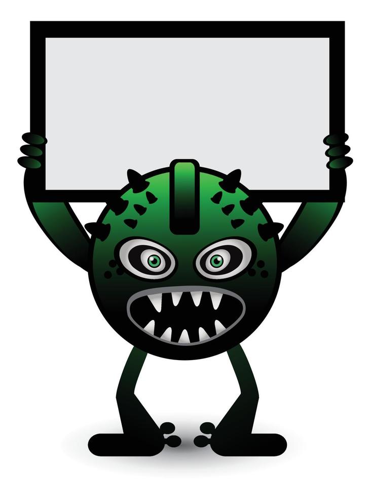 Monster Banner illustration vector