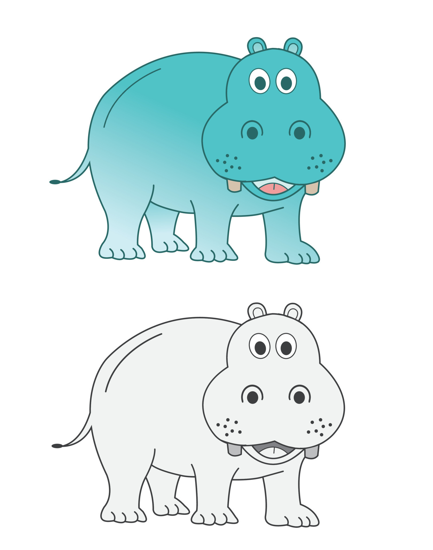 Animal Colour Pencil Hand Drawing Elephant Stock Illustration 1382777432 |  Shutterstock