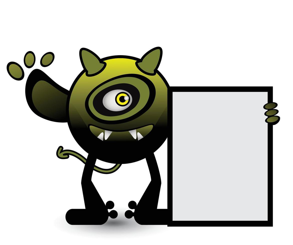 Monster Banner illustration vector