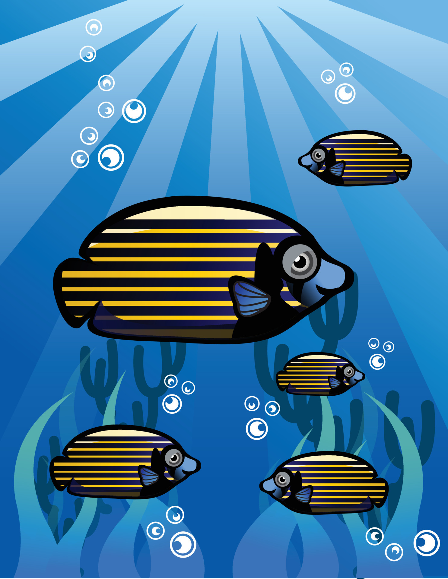Fish vector Group 14863927 Vector Art at Vecteezy