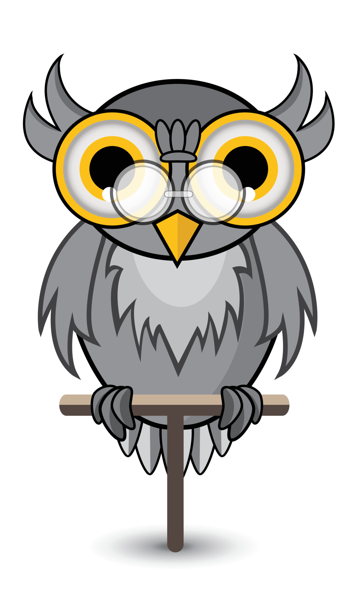 Owl vector illustration 14863929 Vector Art at Vecteezy