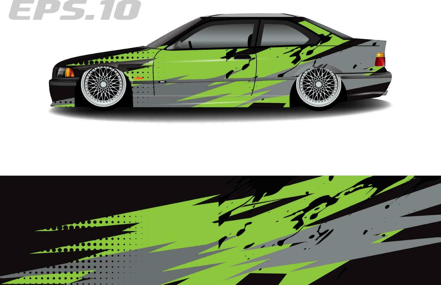 sticker livery racing car sticker design, cool abstract graphic background vector