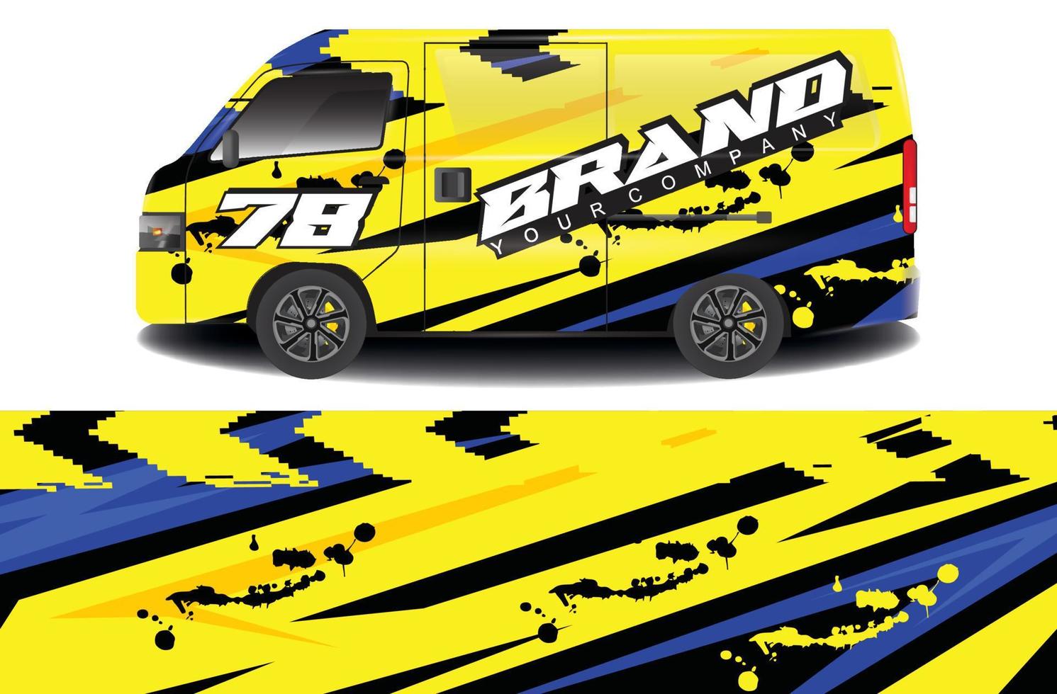 racing background sticker designs for camper car wraps and more vector
