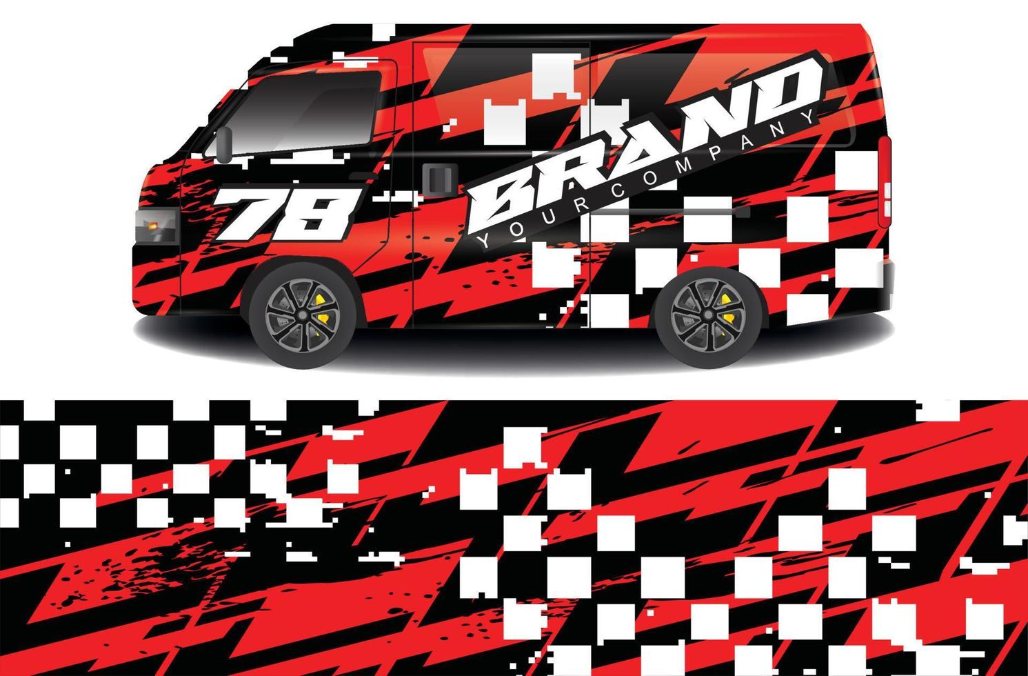 racing background sticker designs for camper car wraps and more vector