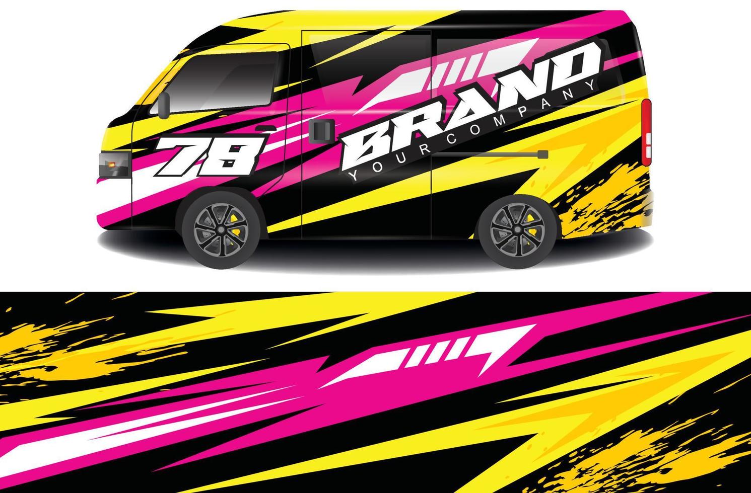 racing background sticker designs for camper car wraps and more vector