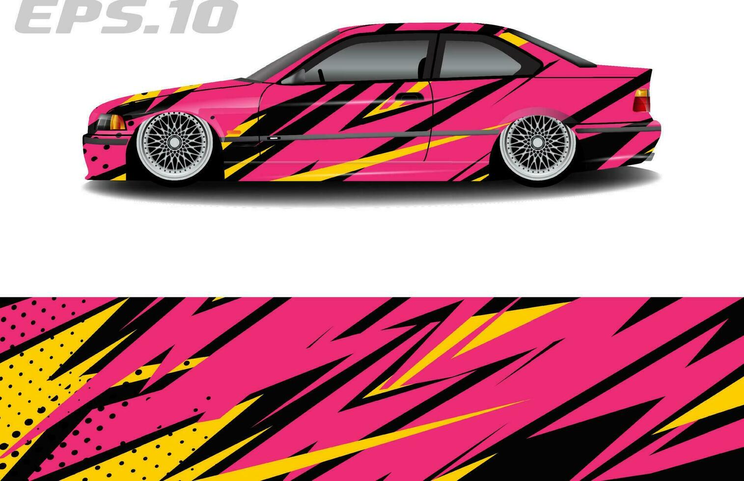 diseño de pegatinas de coches de carreras de librea de pegatinas, fondo gráfico abstracto fresco vector