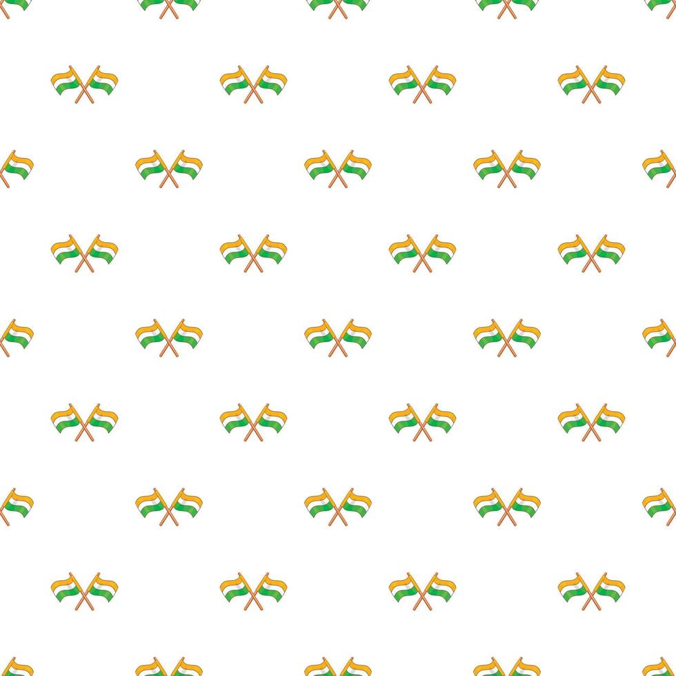 Indian flag pattern, cartoon style vector