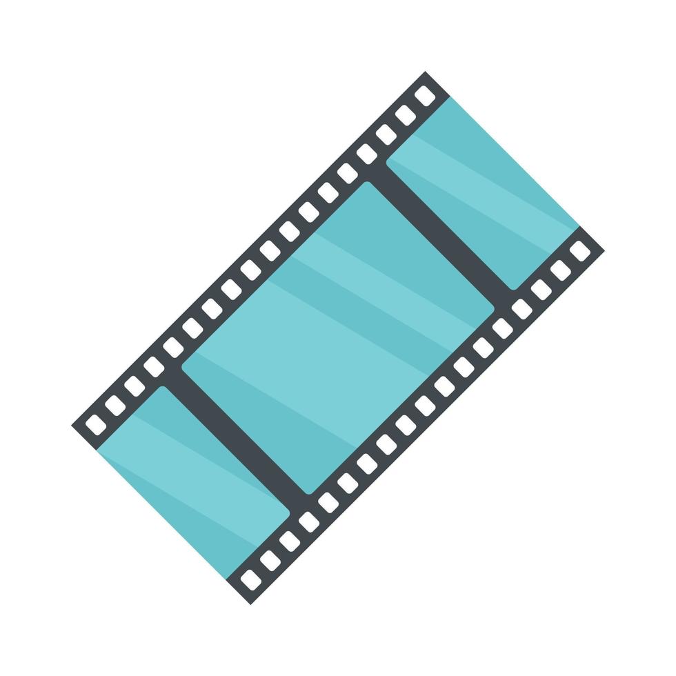 Cinema film icon flat isolated vector