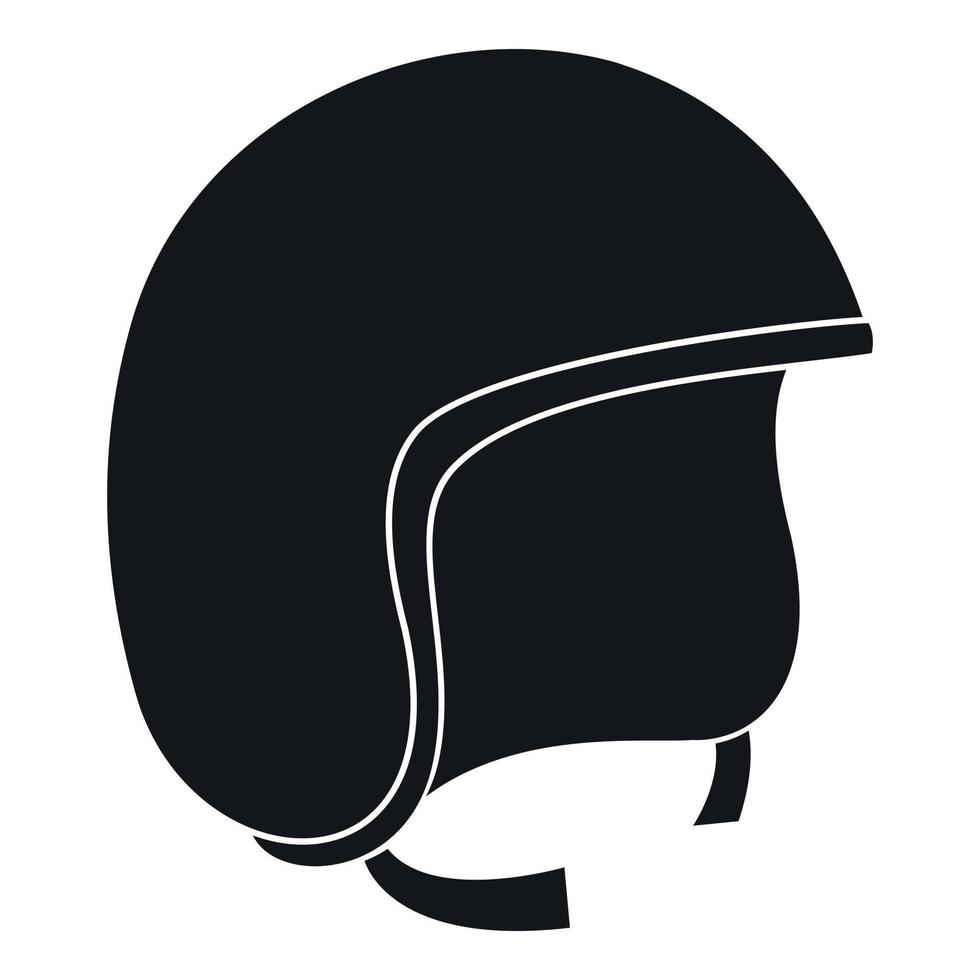 icono de casco de seguridad, estilo simple vector