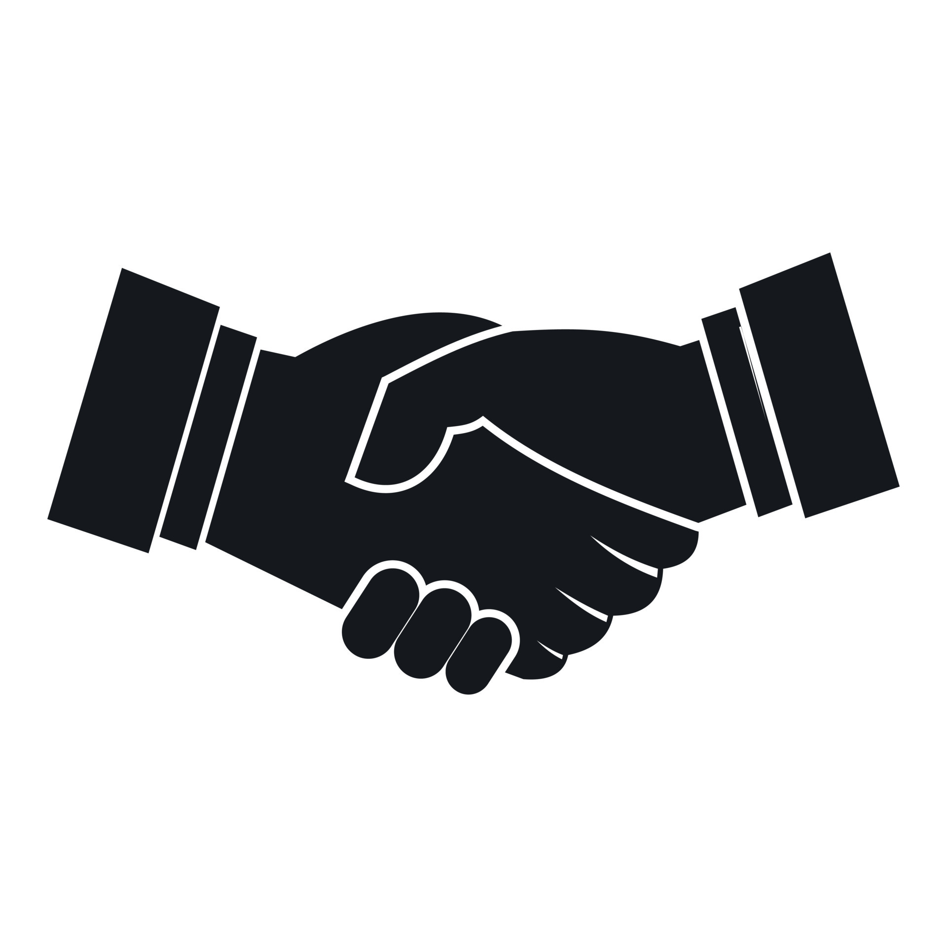 Handshake icon, simple style 14864205 Vector Art at Vecteezy