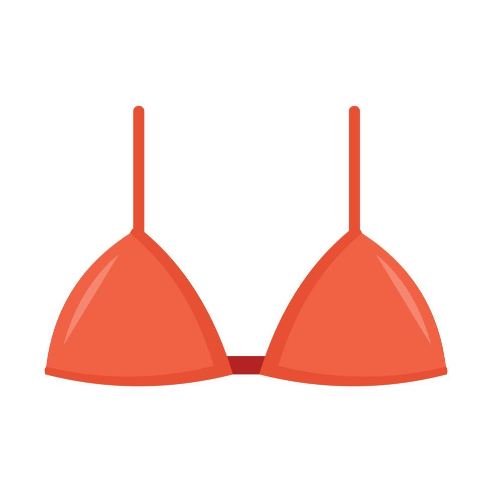 Brassiere bra icon flat isolated vector