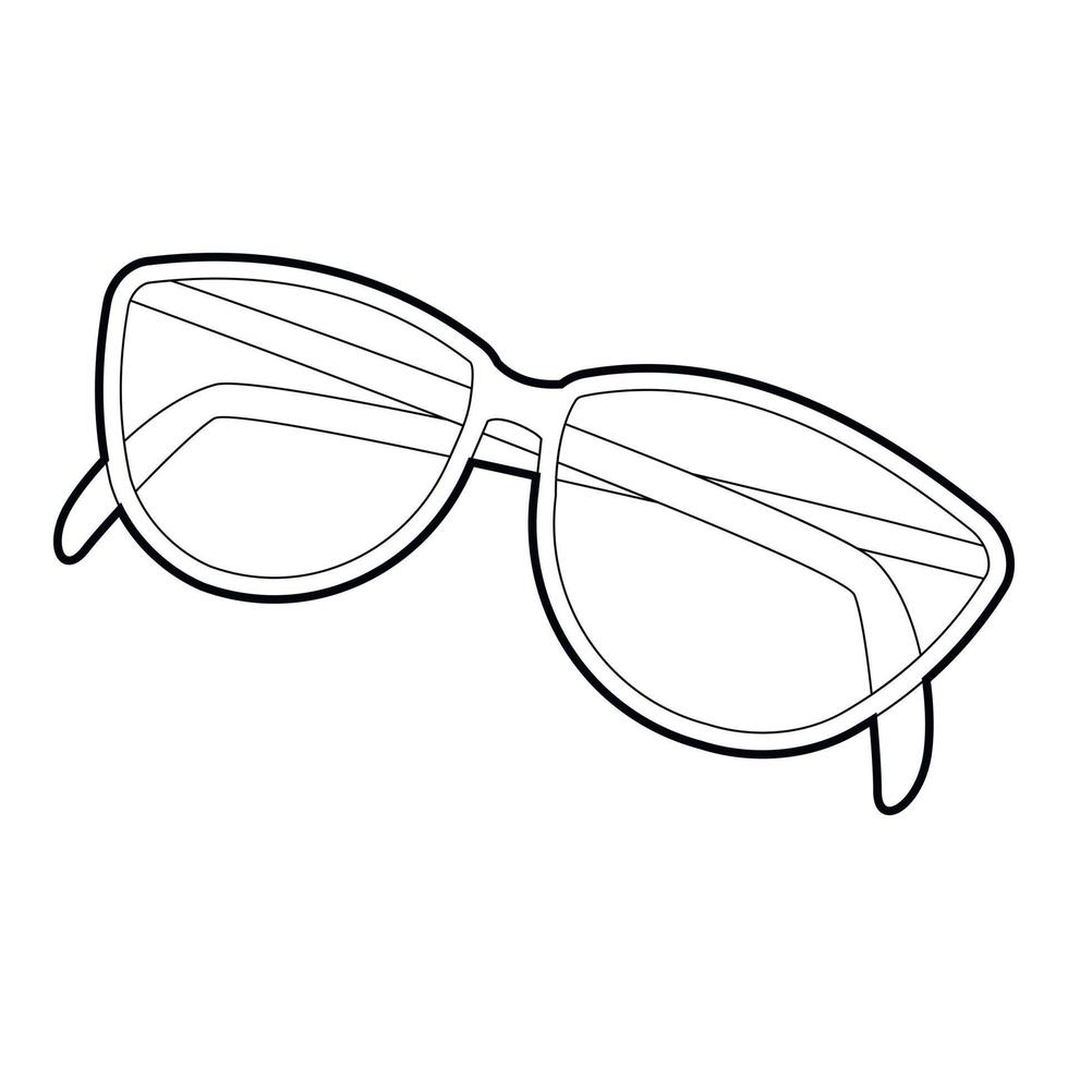 Sunglasses icon, isometric 3d style vector