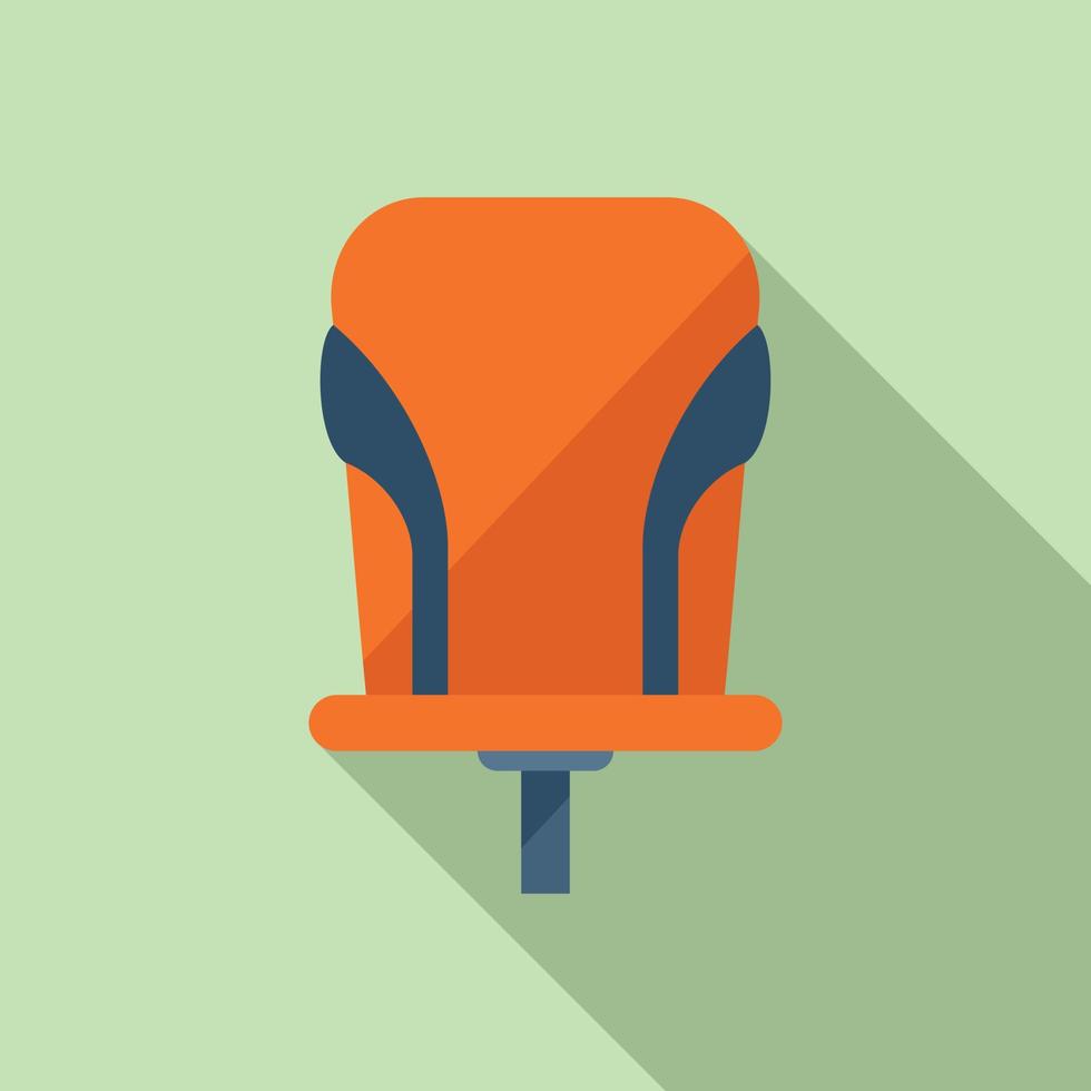 icono de asiento de bicicleta de niño familiar vector plano. bebe niño