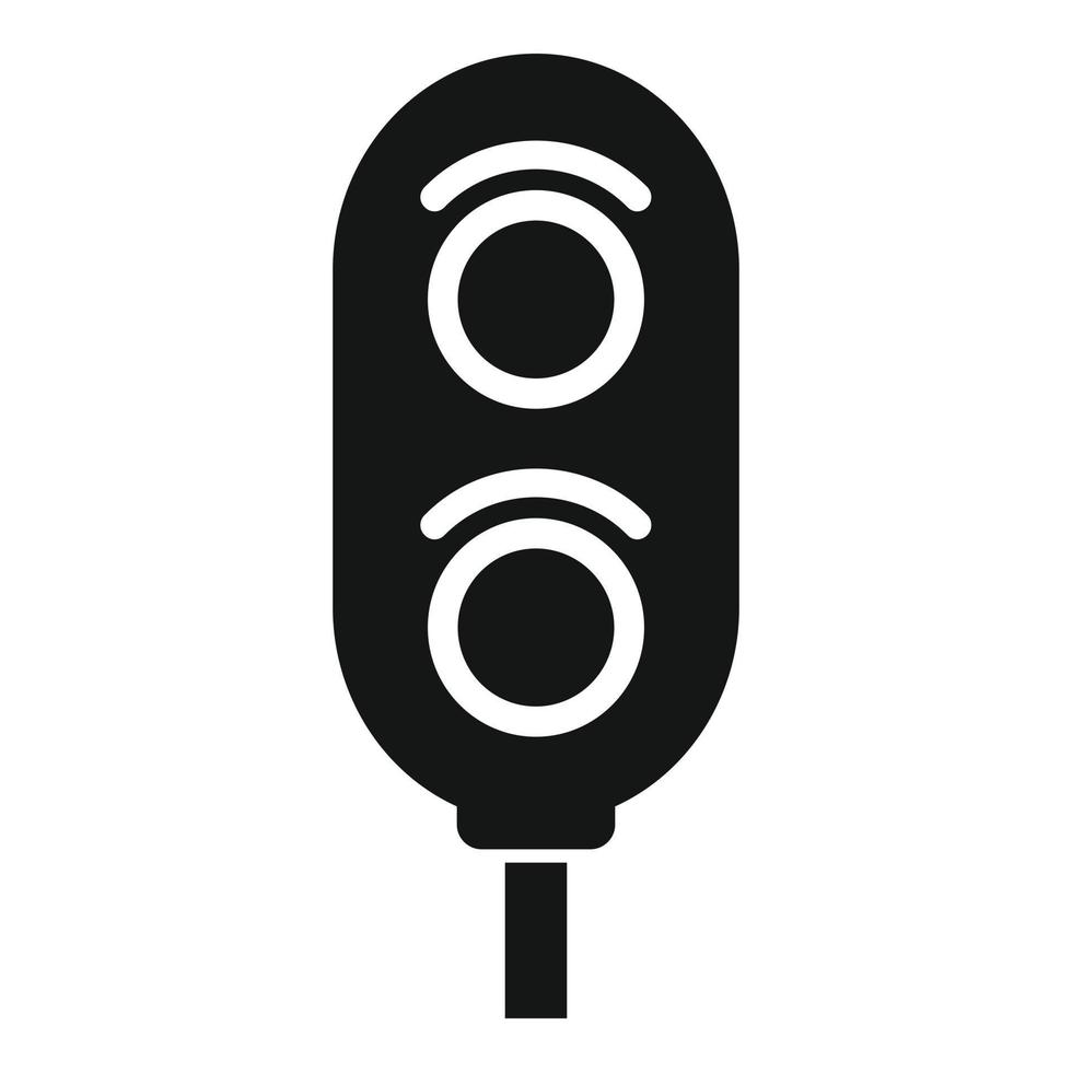 Train traffic lights icon simple vector. Metro people vector