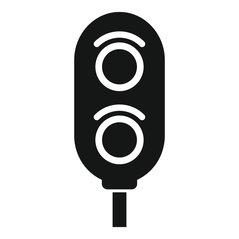 icono de semáforos de tren vector simple. gente del metro