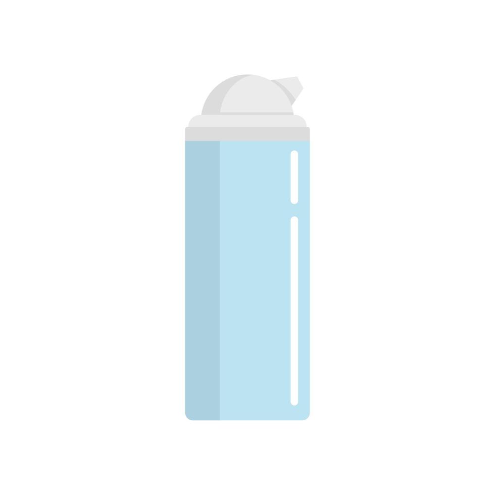 Shaving foam icon flat isolated vector