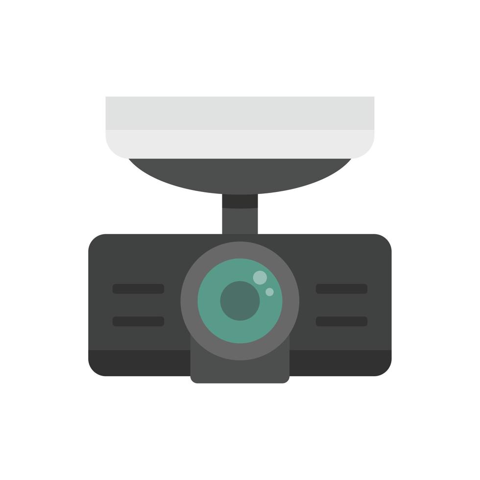 Dash cam recorder icon flat isolated vector