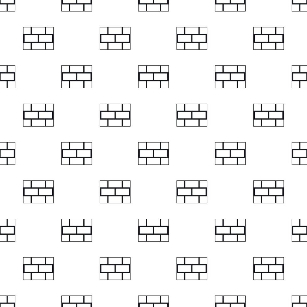 Brick wall pattern, simple style vector