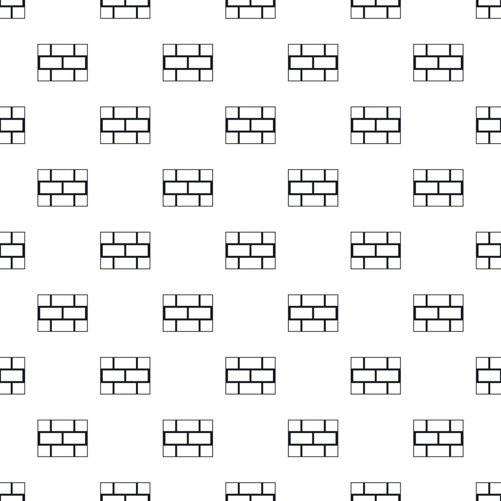 Brick wall pattern, simple style vector