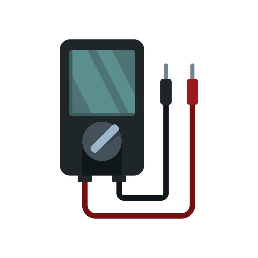 Multimeter icon flat isolated vector