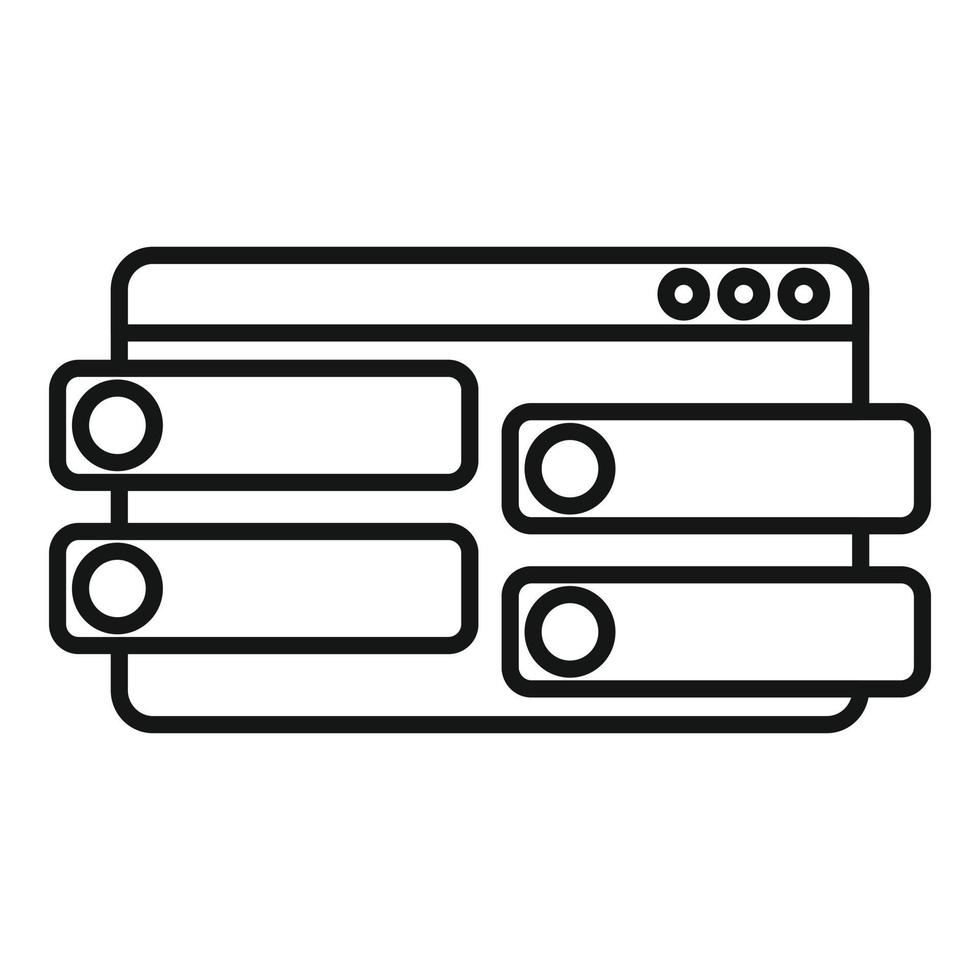 Web raiting forum icon outline vector. Online chat vector