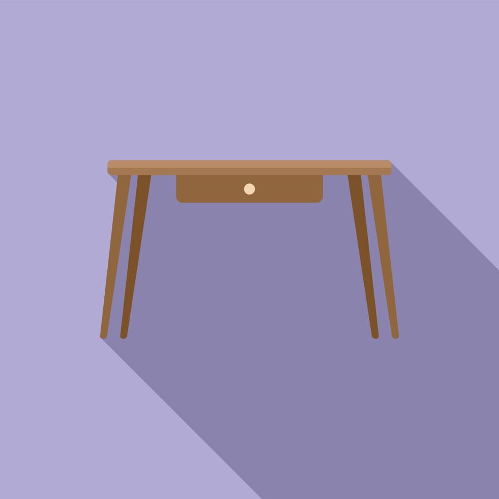 Top table icon flat vector. Object kitchen vector