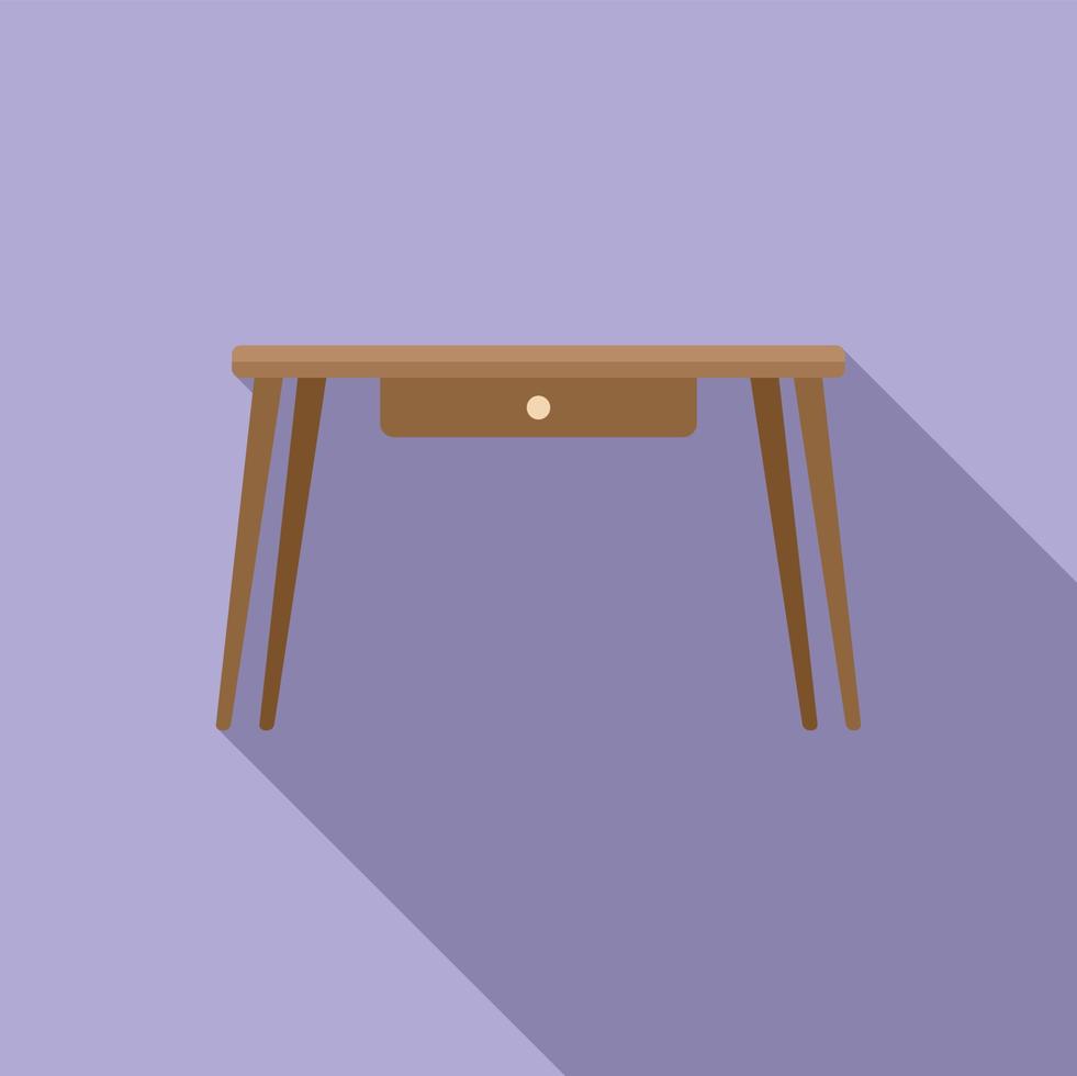 vector plano de icono de mesa superior. objeto cocina