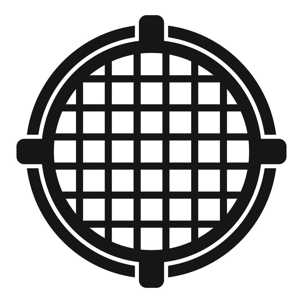 Sewerage manhole icon simple vector. City road vector