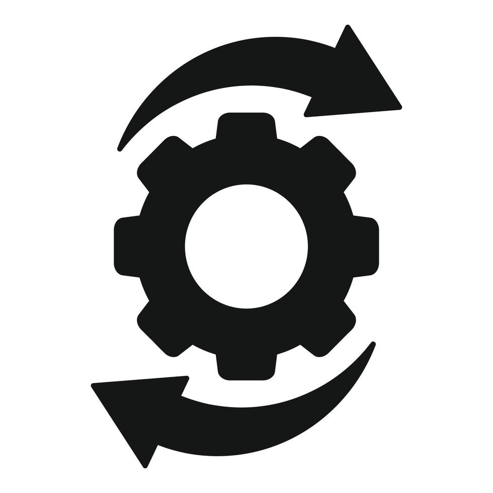 Redesign gear icon simple vector. Web ui vector