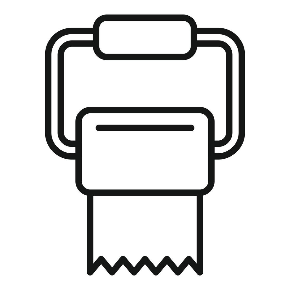 Roll paper icon outline vector. Wc toilet vector
