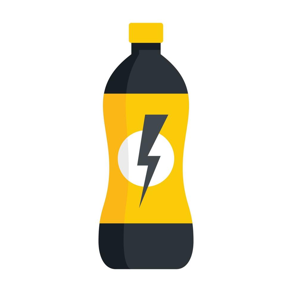 soda bebida energética icono plano aislado vector