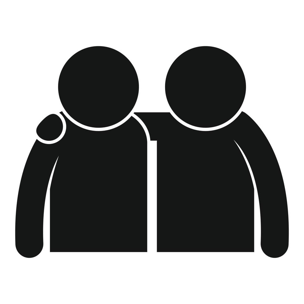 Trust buddy icon simple vector. Partnership business vector