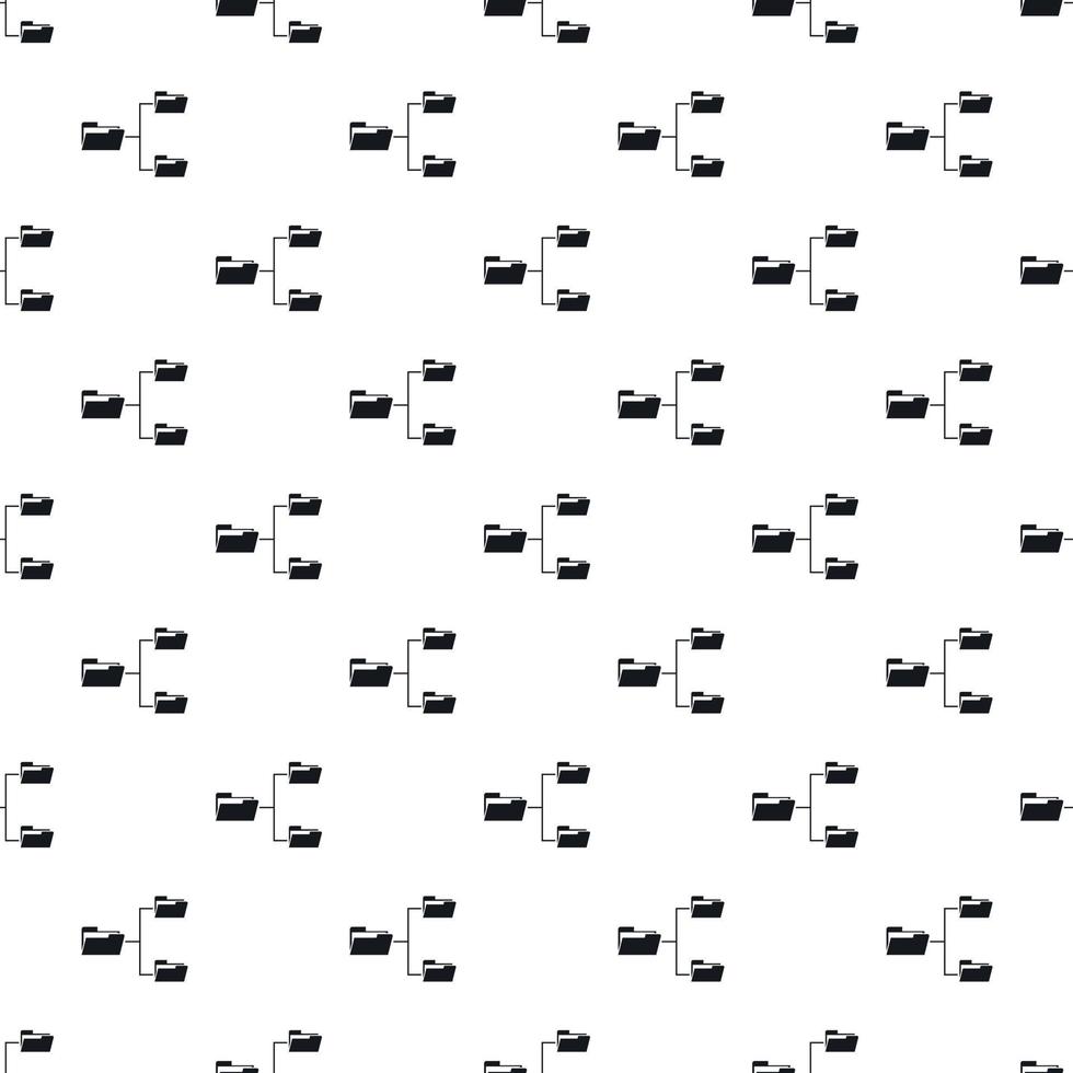 File system on computer pattern, simple style vector