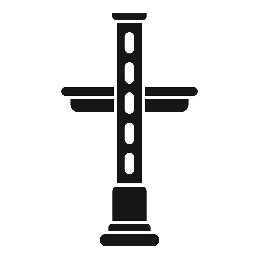 Car lift technician icon simple vector. Auto service vector