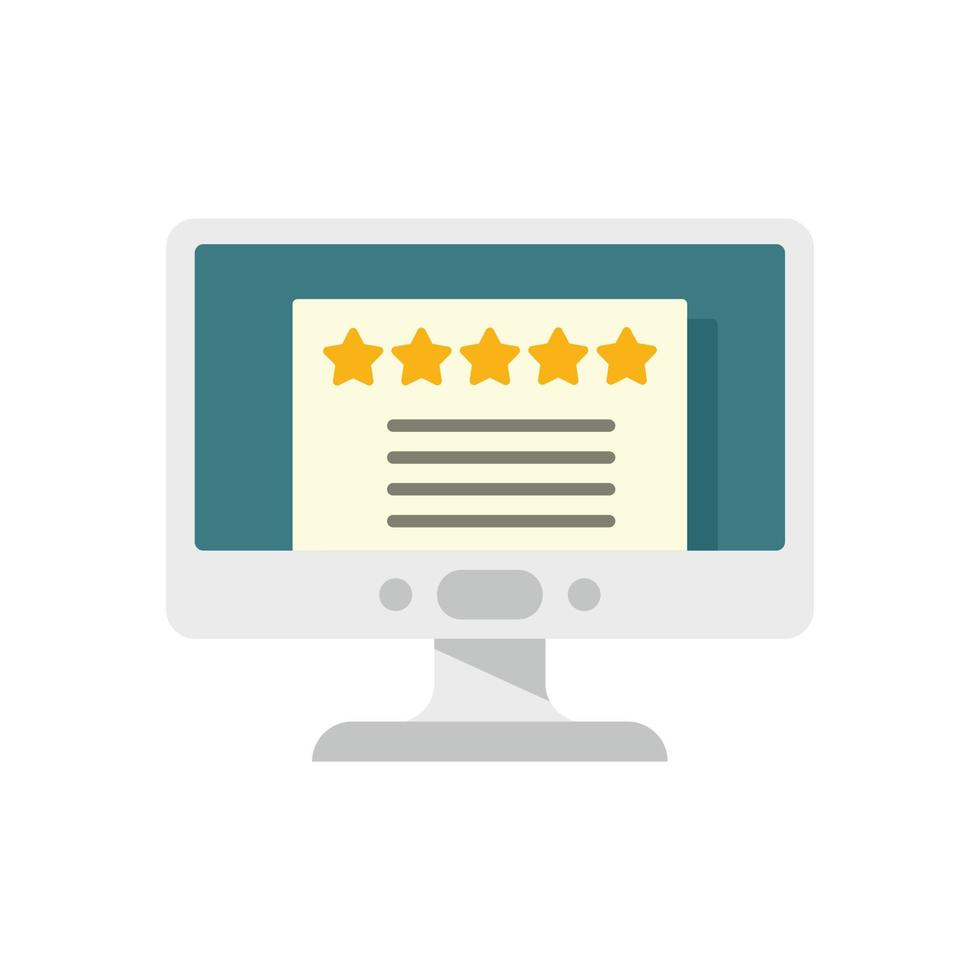 Online pr specialist icon flat isolated vector