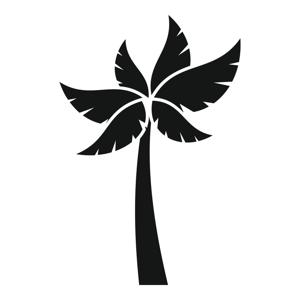 Beach palm icon simple vector. Coconut tree vector