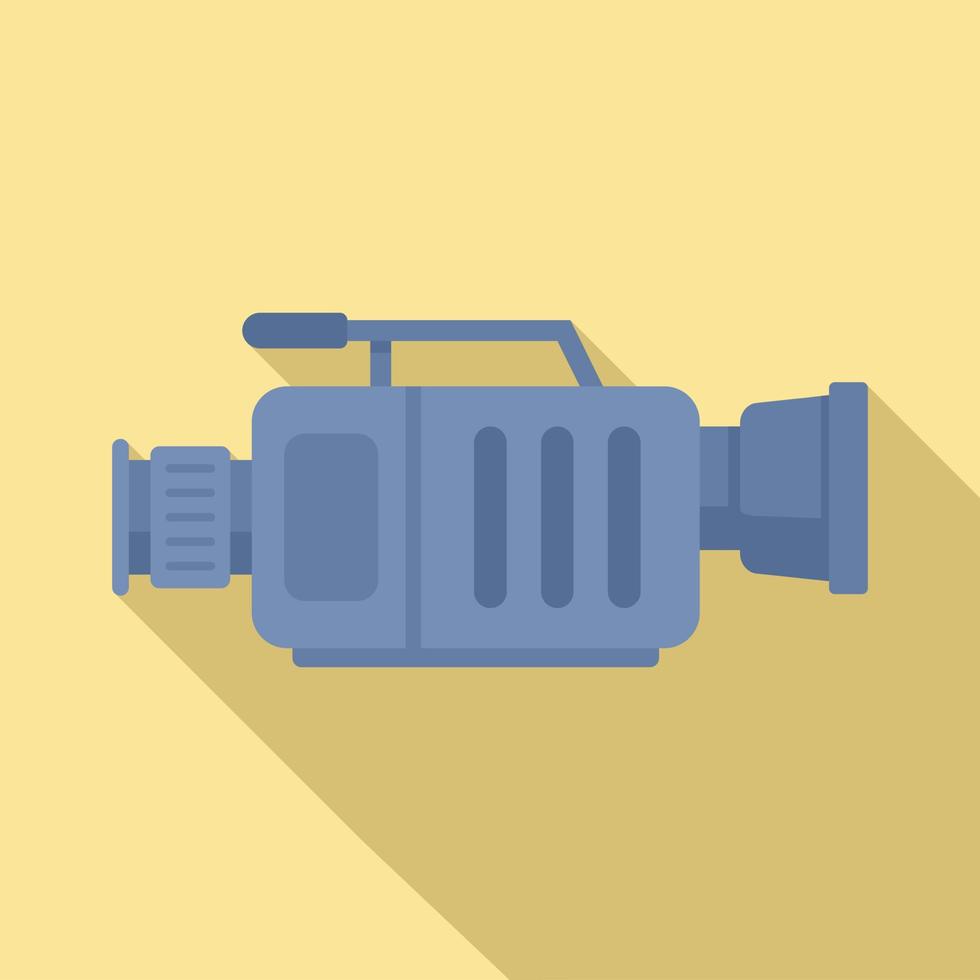 Capture camera icon flat vector. Video camcorder vector