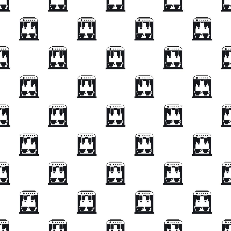 Coffee machine pattern, simple style vector