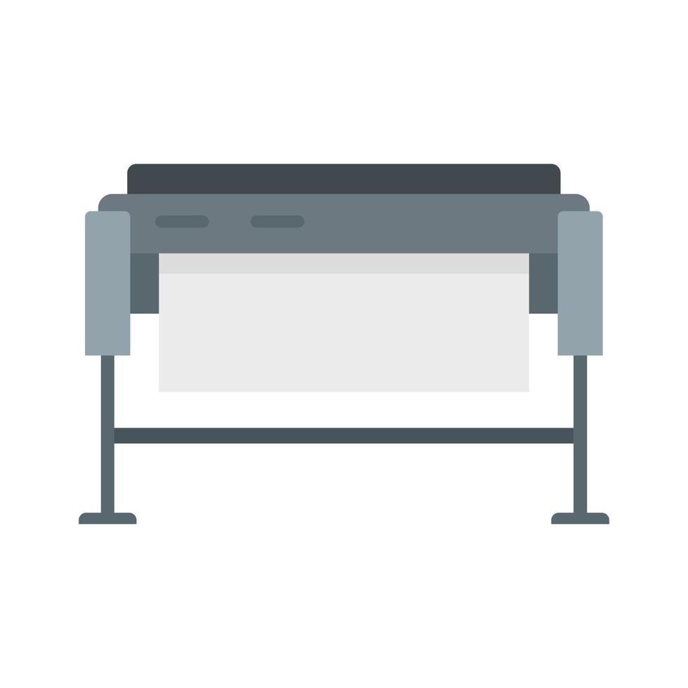 Plotter icon flat isolated vector