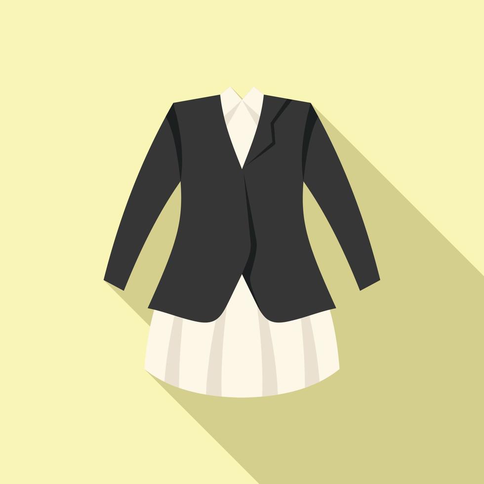 Suit dress icon flat vector. College code vector