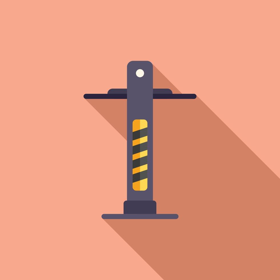 Automotive lift icon flat vector. Auto garage vector