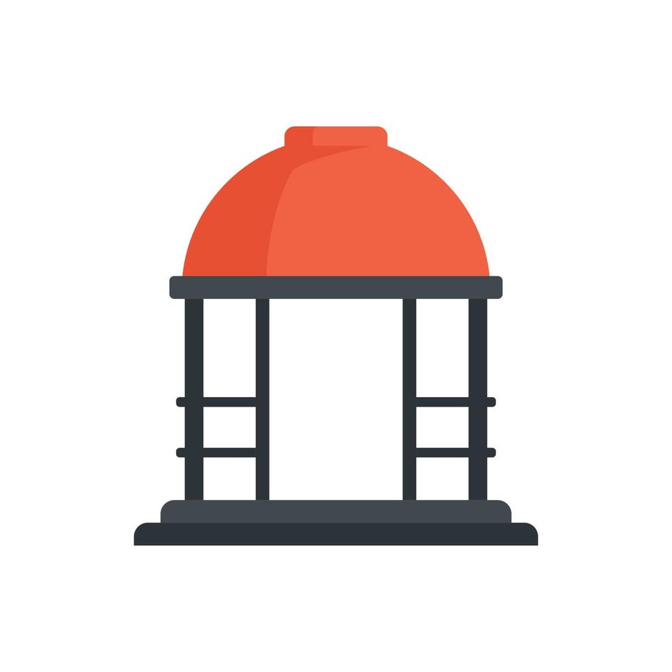 Cafe gazebo icon flat isolated vector