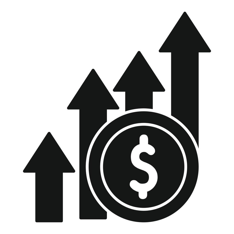 Money grow icon simple vector. Earth development vector