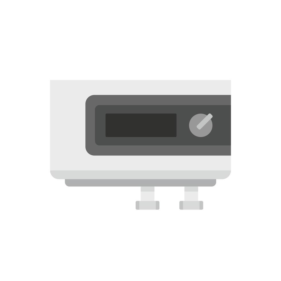 Electric boiler icon flat isolated vector