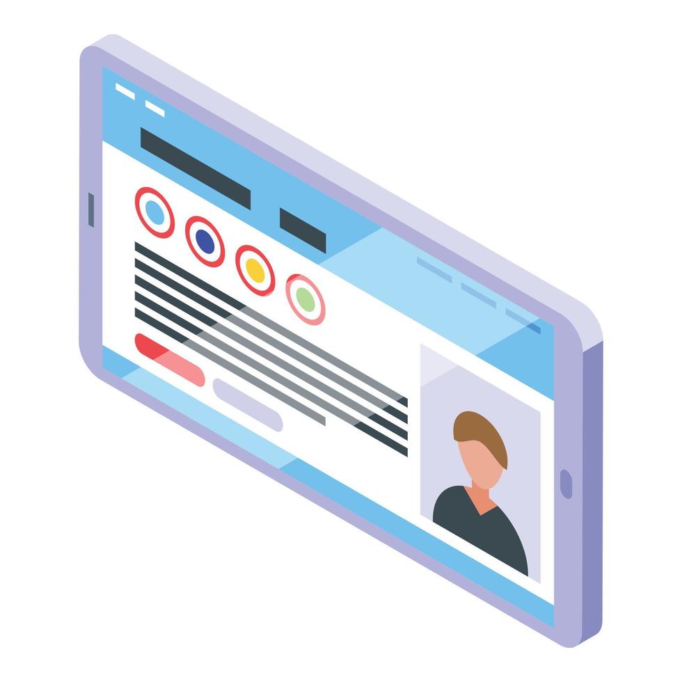 Digital case icon isometric vector. Data success vector